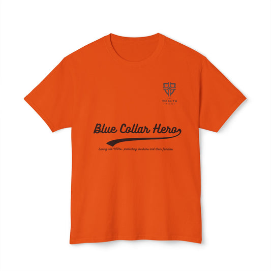 Heroic Blue Collar T-Shirt - Celebrating Frontline Workers & Wealth Education