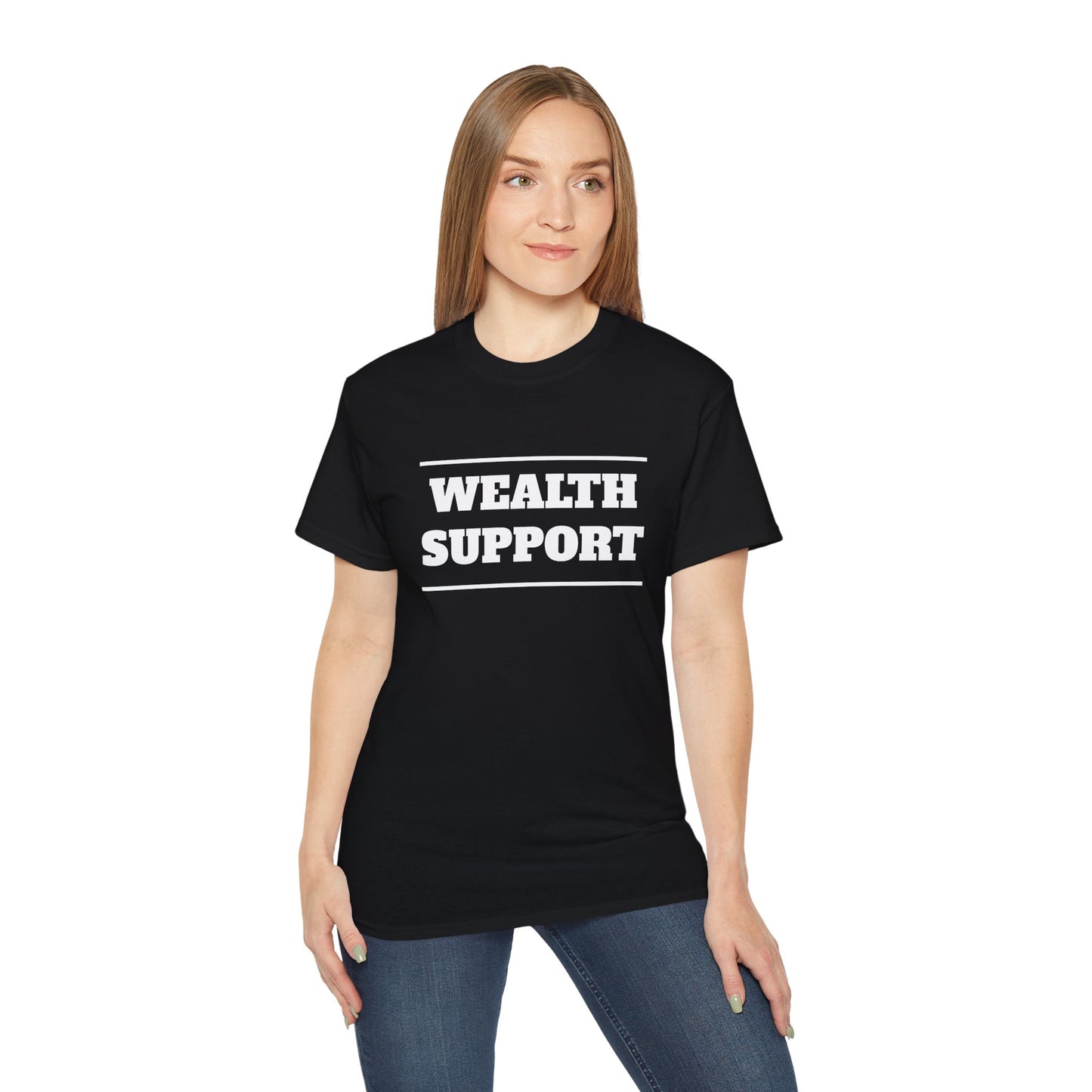 Wealth Support Unisex Ultra Cotton Tee - Empowering Financial Planning Shirt