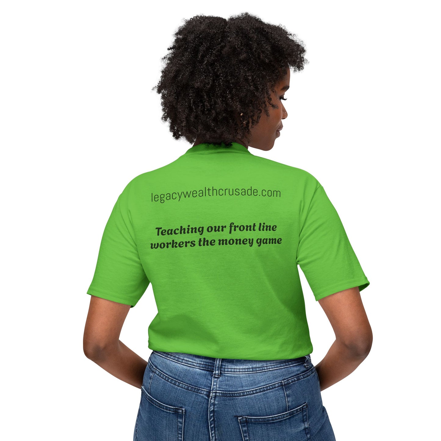 Heroic Blue Collar T-Shirt - Celebrating Frontline Workers & Wealth Education