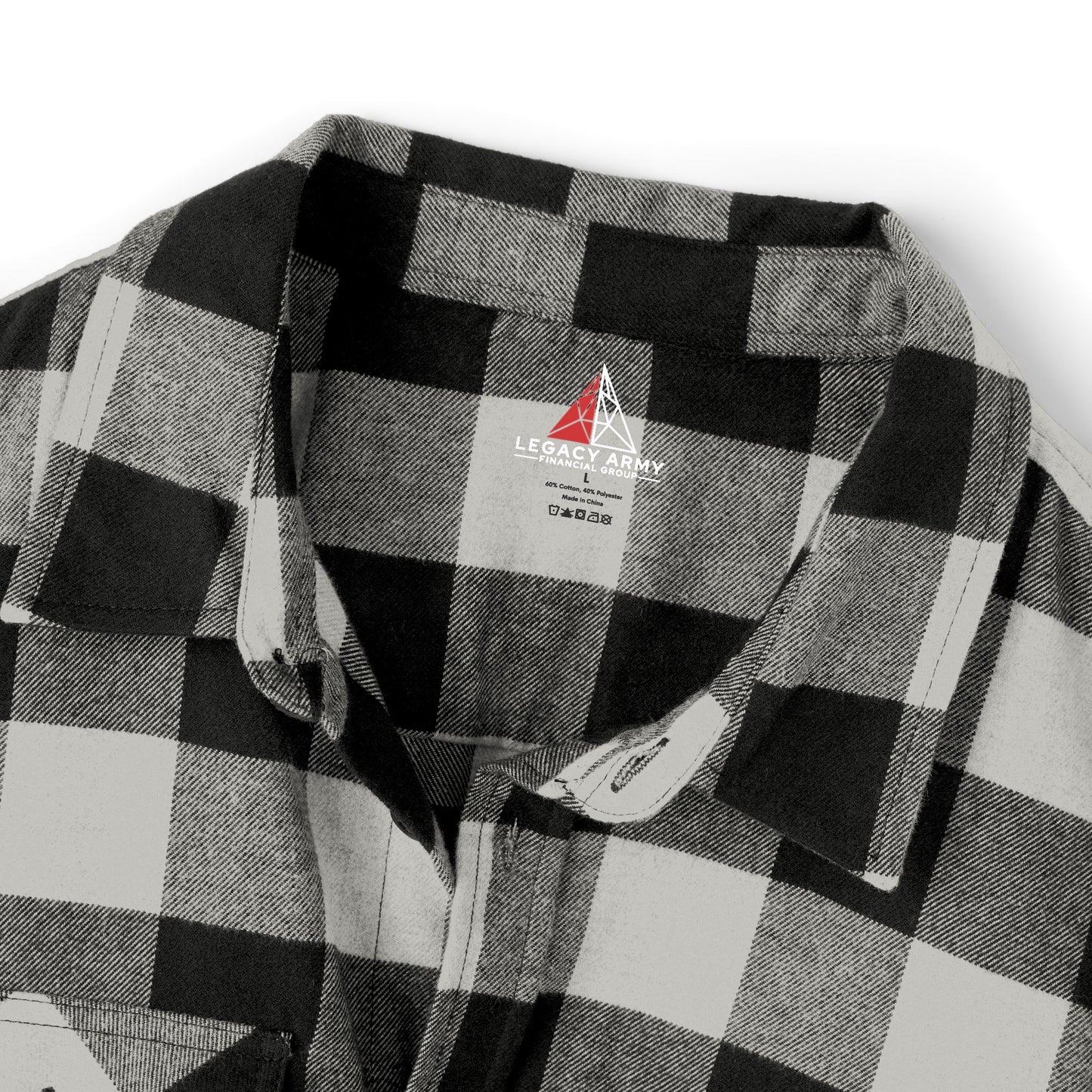Cozy Unisex Flannel Shirt - Classic Black and Grey Plaid for Every Occasion