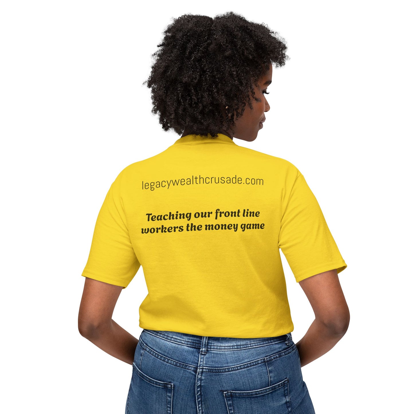 Heroic Blue Collar T-Shirt - Celebrating Frontline Workers & Wealth Education