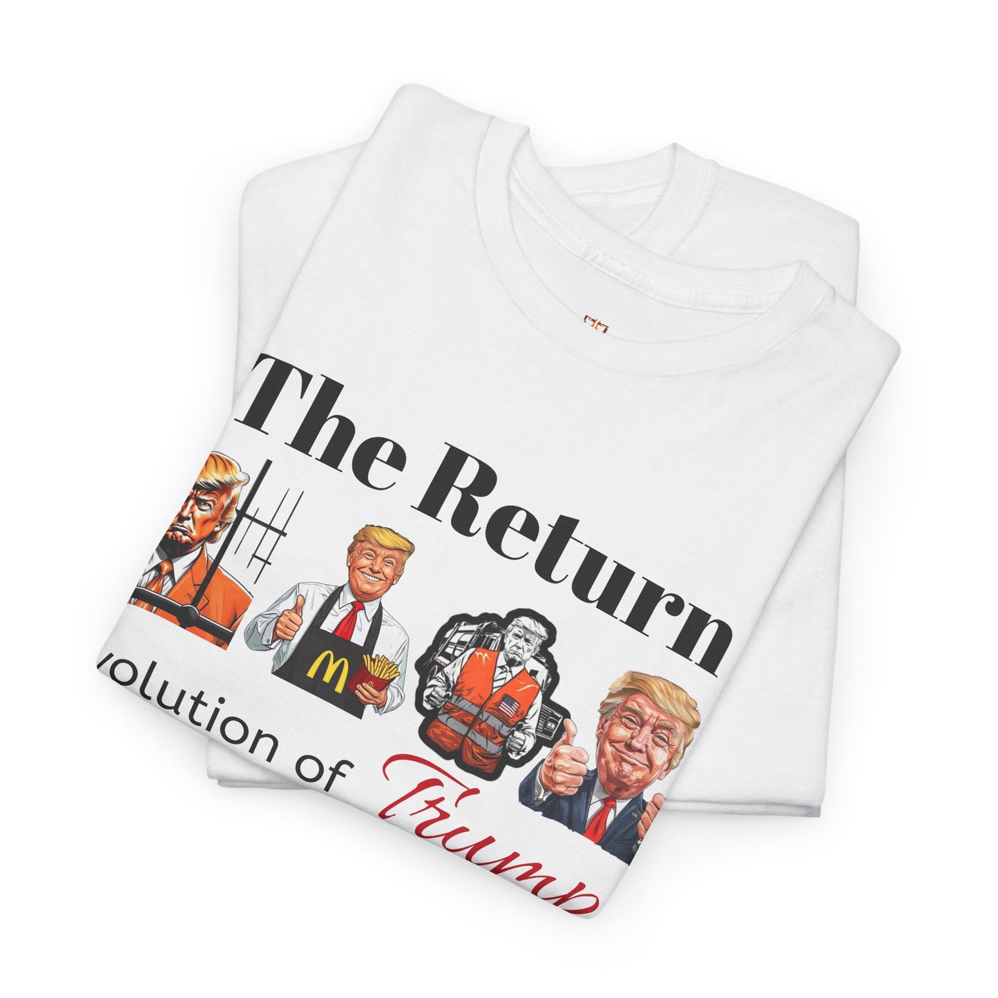 Unisex Heavy Cotton Tee - The Return: Evolution of Trump Graphic Tee