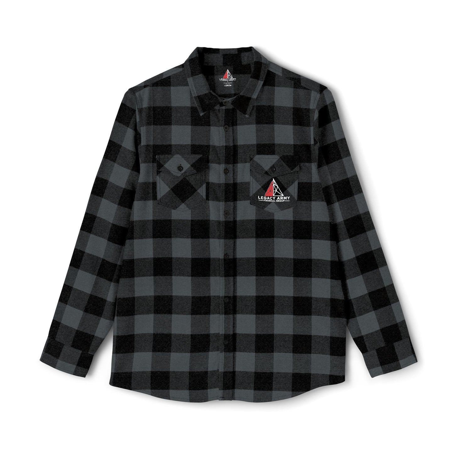 Cozy Unisex Flannel Shirt - Classic Black and Grey Plaid for Every Occasion
