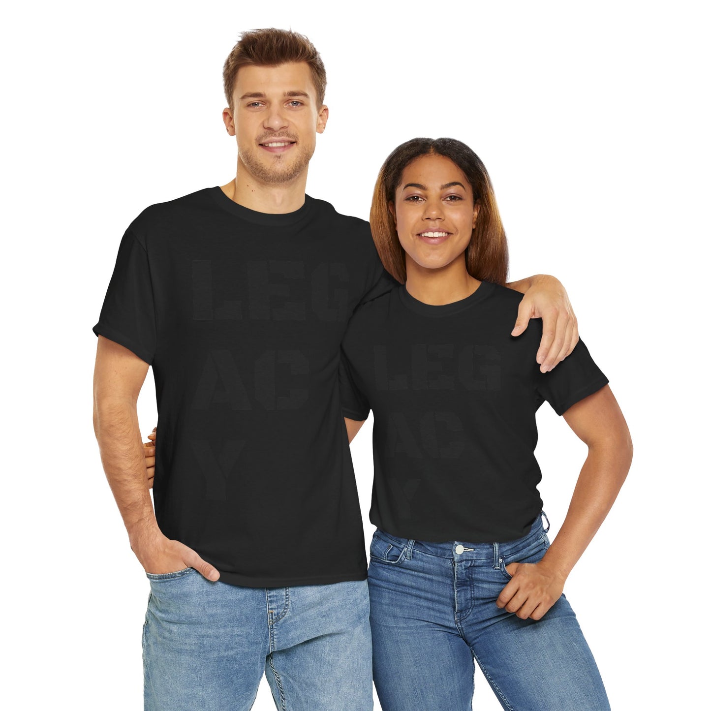 Unisex Heavy Cotton Tee - 'DARK LEGACY' Graphic Shirt for Everyday Style