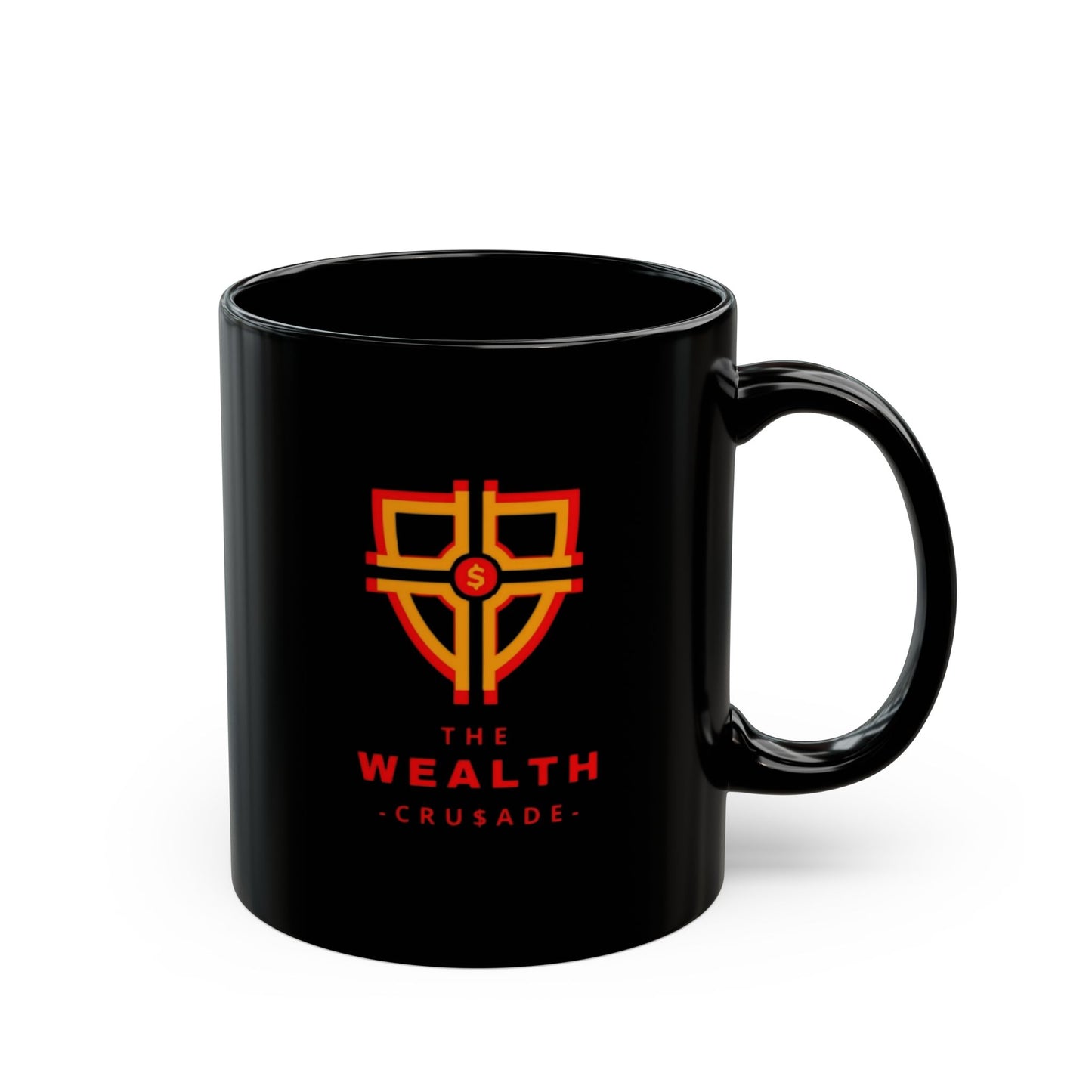 The Wealth Crusade Black Coffee Mug - Empower Your Daily Brew