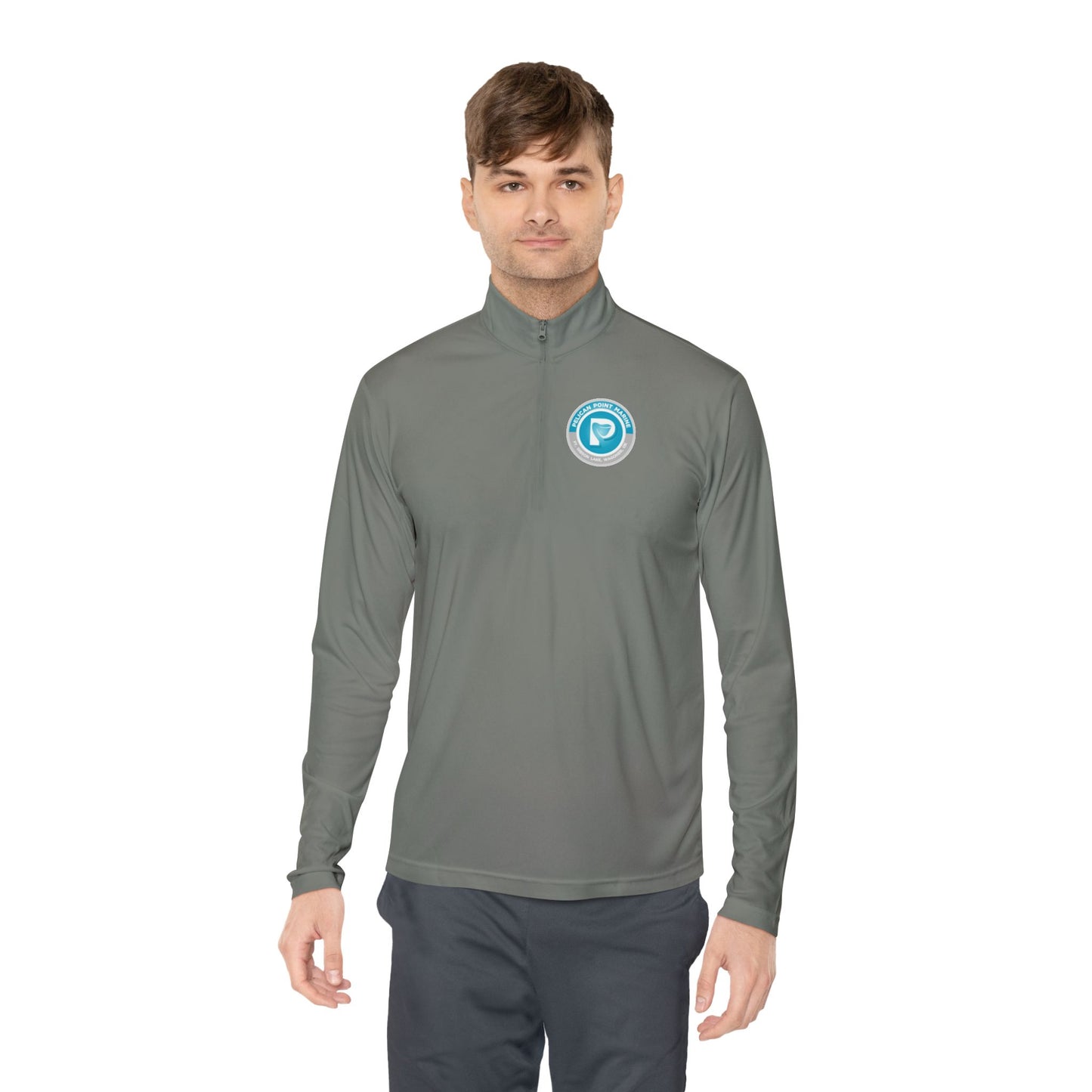 Personalized Unisex Quarter-Zip Pullover with QR Code Design