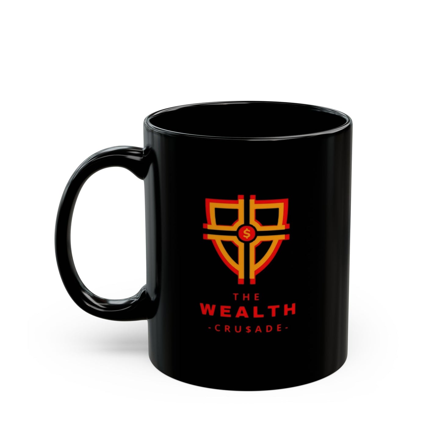 The Wealth Crusade Black Coffee Mug - Empower Your Daily Brew