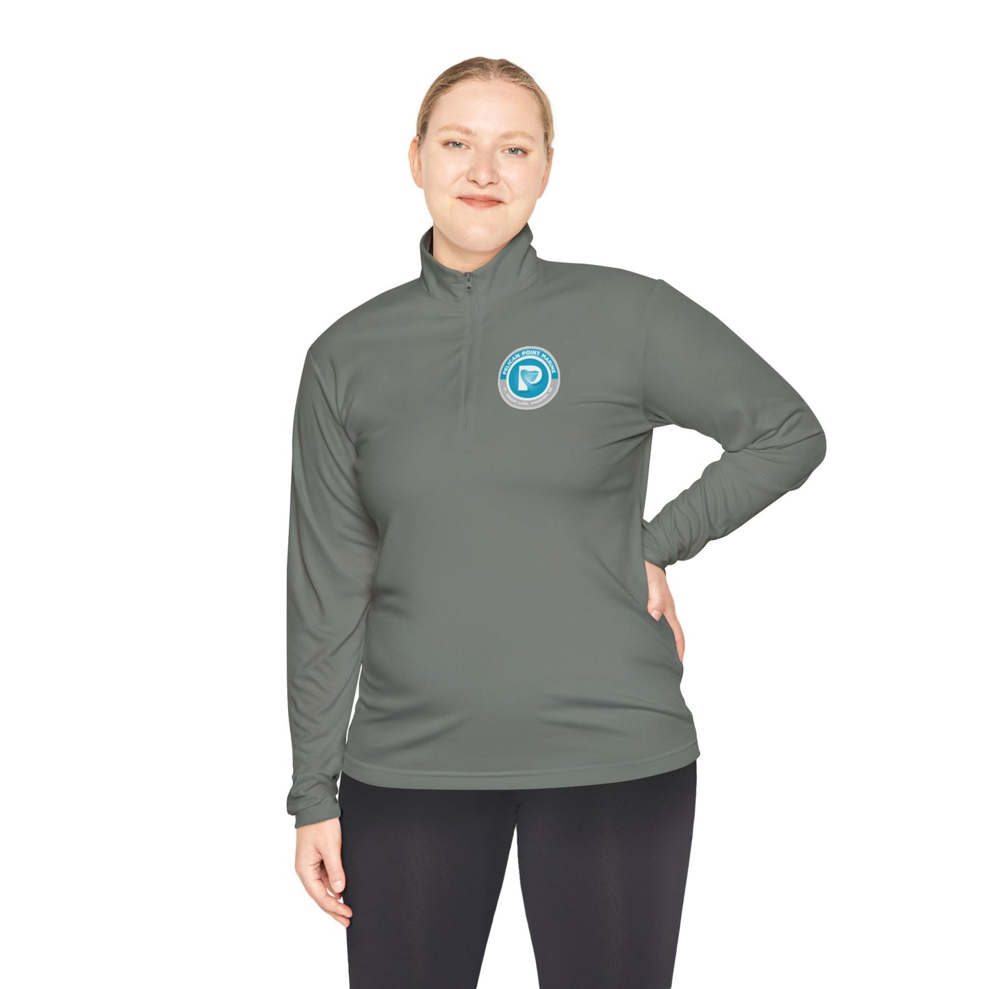 Personalized Unisex Quarter-Zip Pullover with QR Code Design