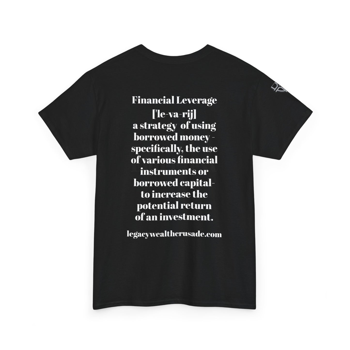 Vintage Quote Unisex Heavy Cotton Tee - Financial Leverage Graphic T-Shirt