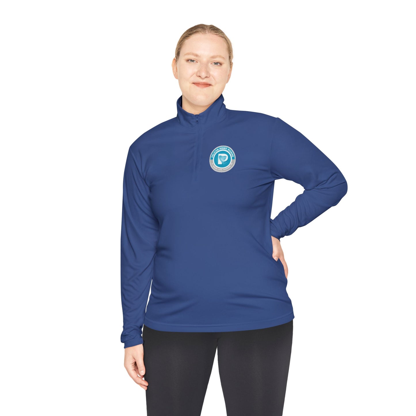 Personalized Unisex Quarter-Zip Pullover with QR Code Design