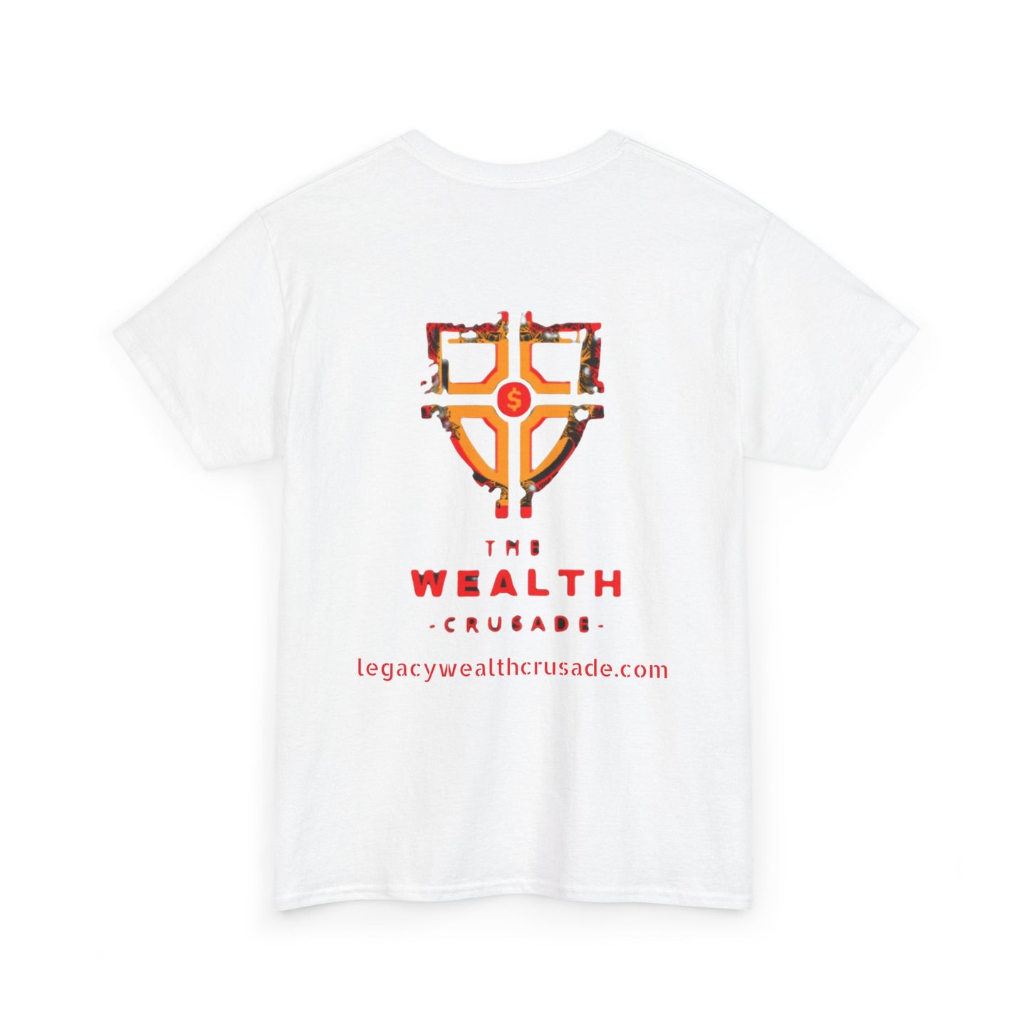 Unisex Heavy Cotton Tee - Wealth Crusade Graphic Tee, Bold Design for Empowerment and Motivation