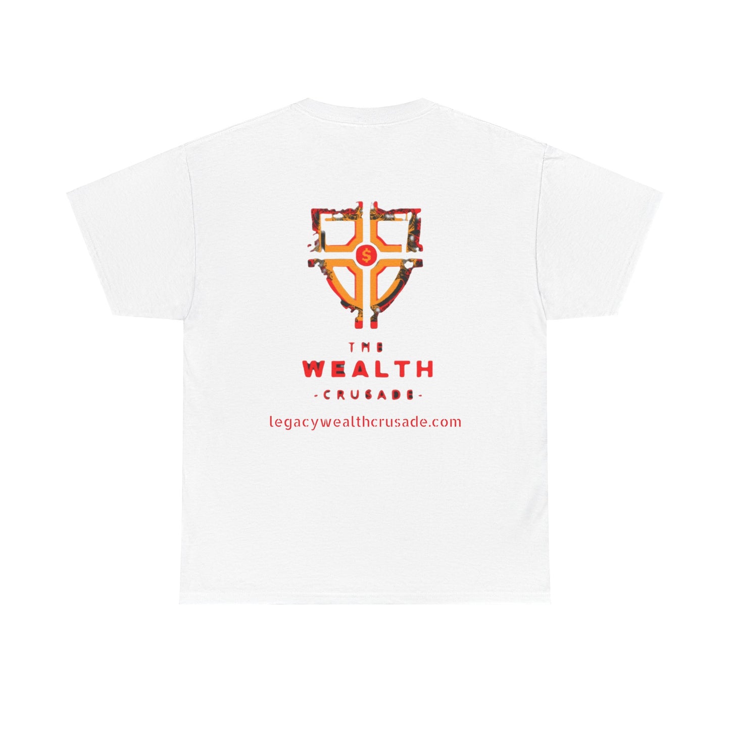 Unisex Heavy Cotton Tee - Wealth Crusade Graphic Tee, Bold Design for Empowerment and Motivation