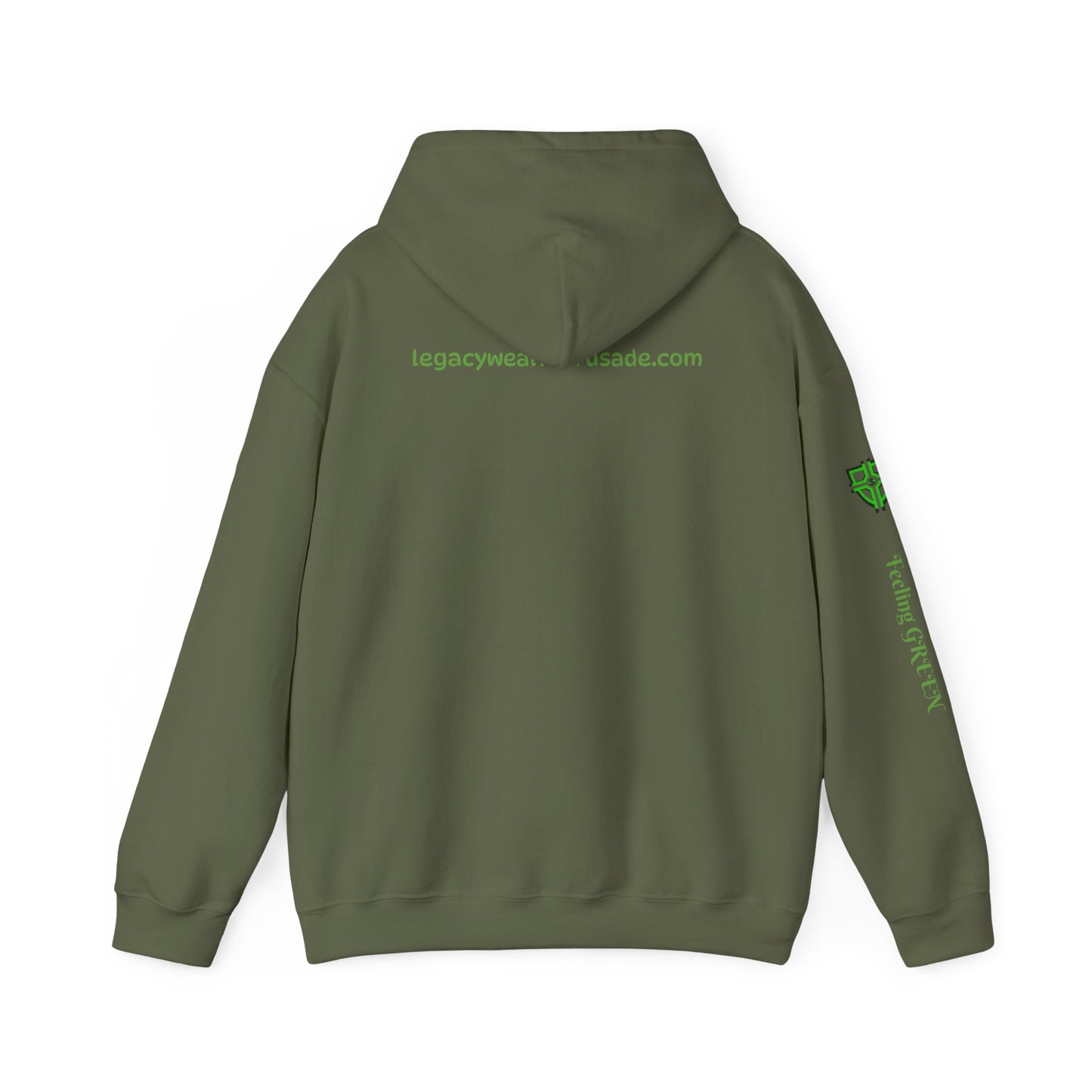 My Favorite Color Is Green Hoodie - Unisex Heavy Blend™ Sweatshirt for Nature Lovers