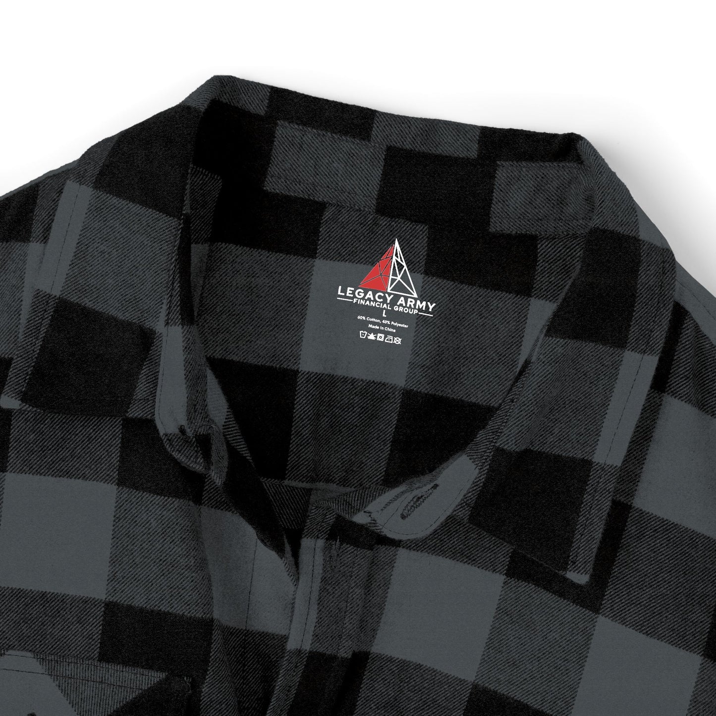 Cozy Unisex Flannel Shirt - Classic Black and Grey Plaid for Every Occasion