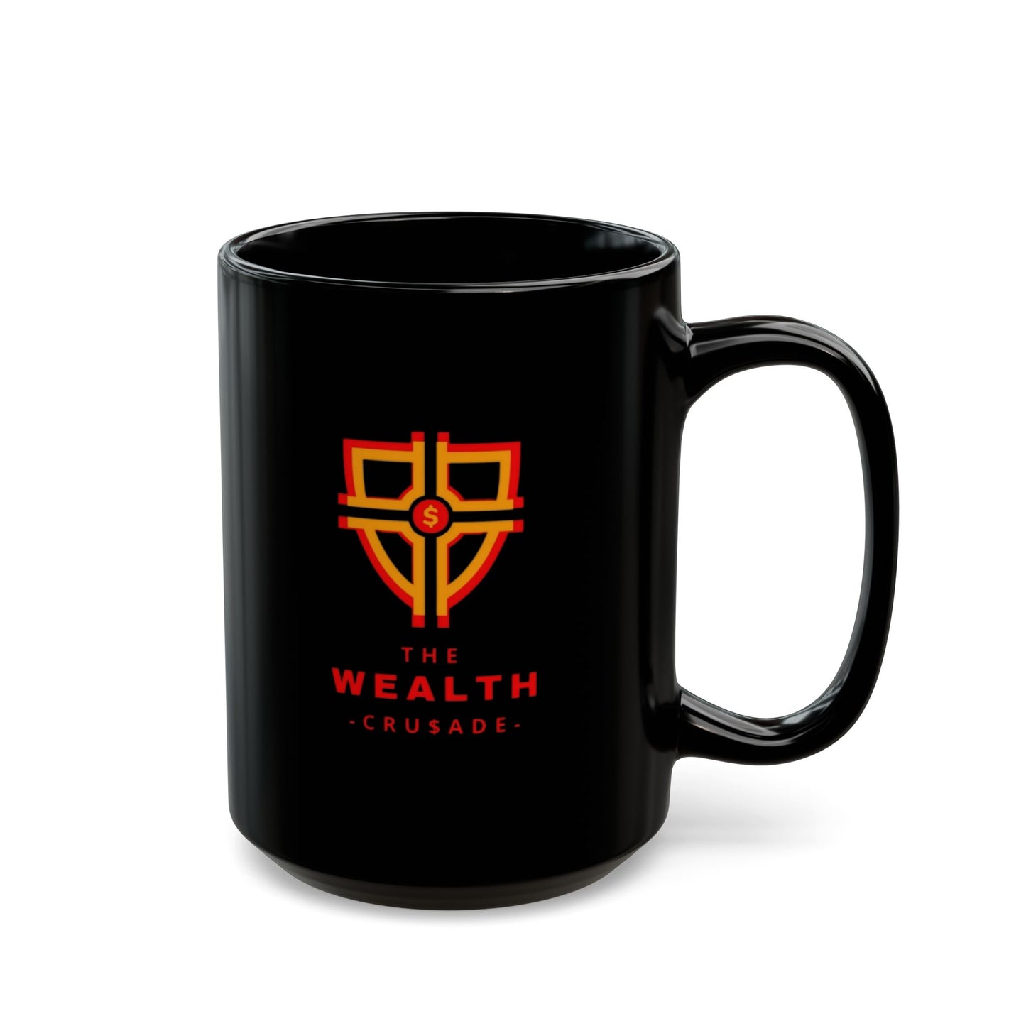 The Wealth Crusade Black Coffee Mug - Empower Your Daily Brew