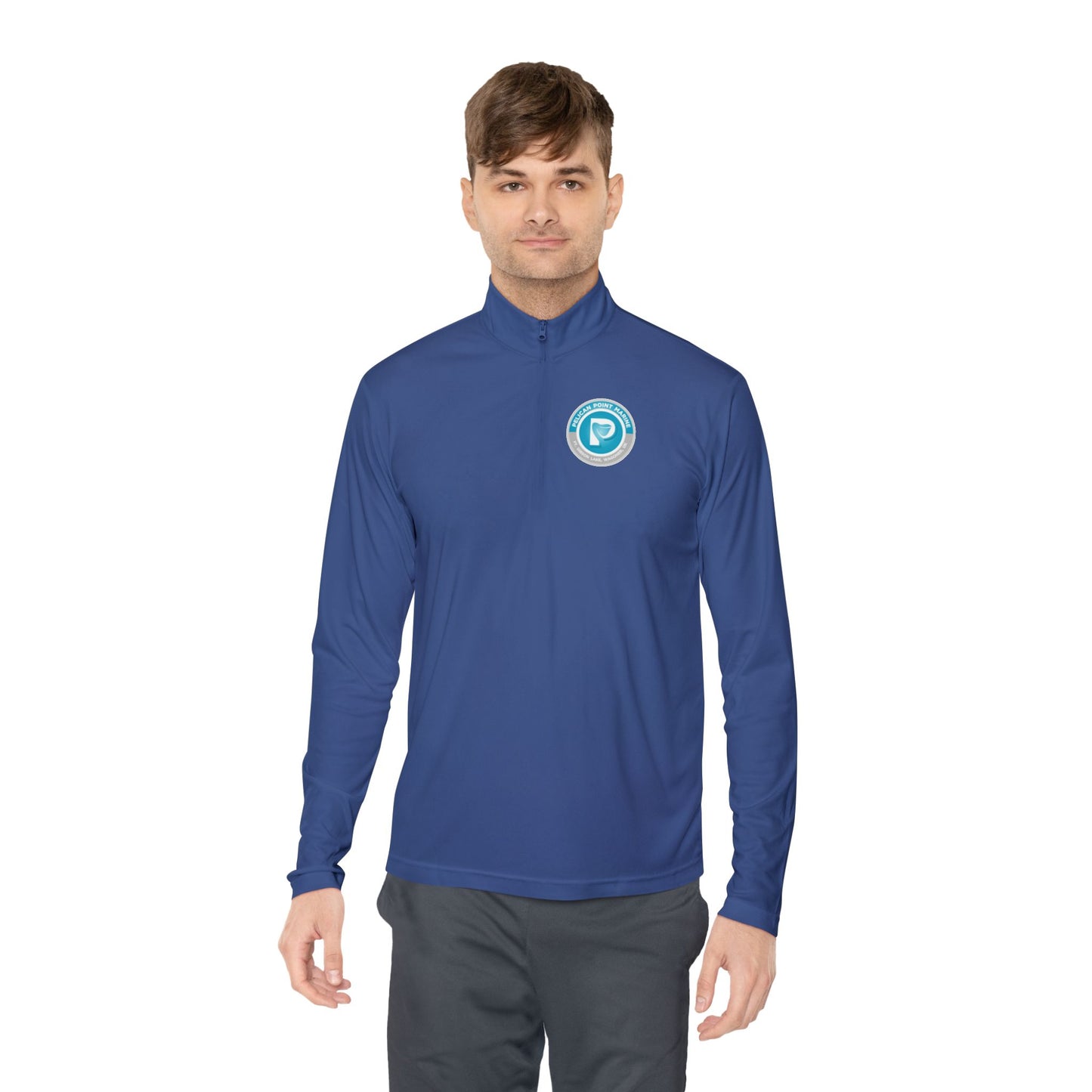 Personalized Unisex Quarter-Zip Pullover with QR Code Design