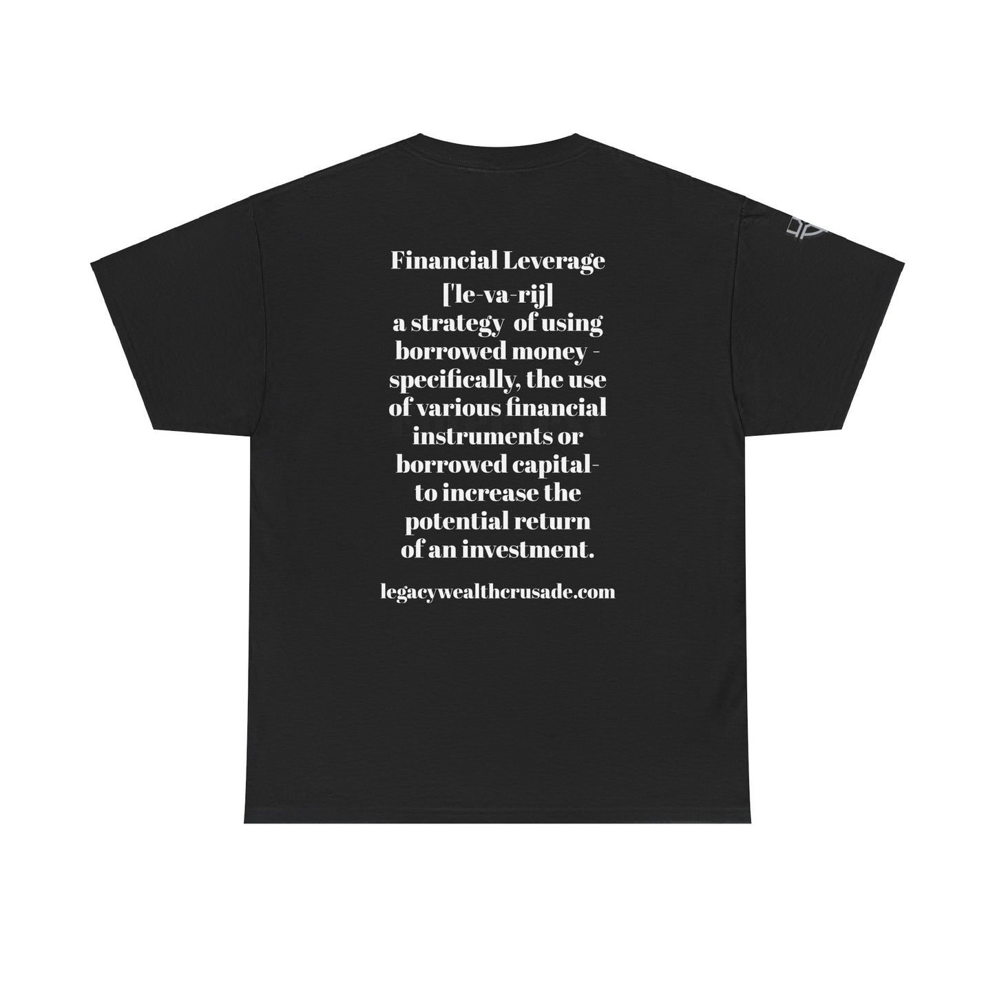 Vintage Quote Unisex Heavy Cotton Tee - Financial Leverage Graphic T-Shirt