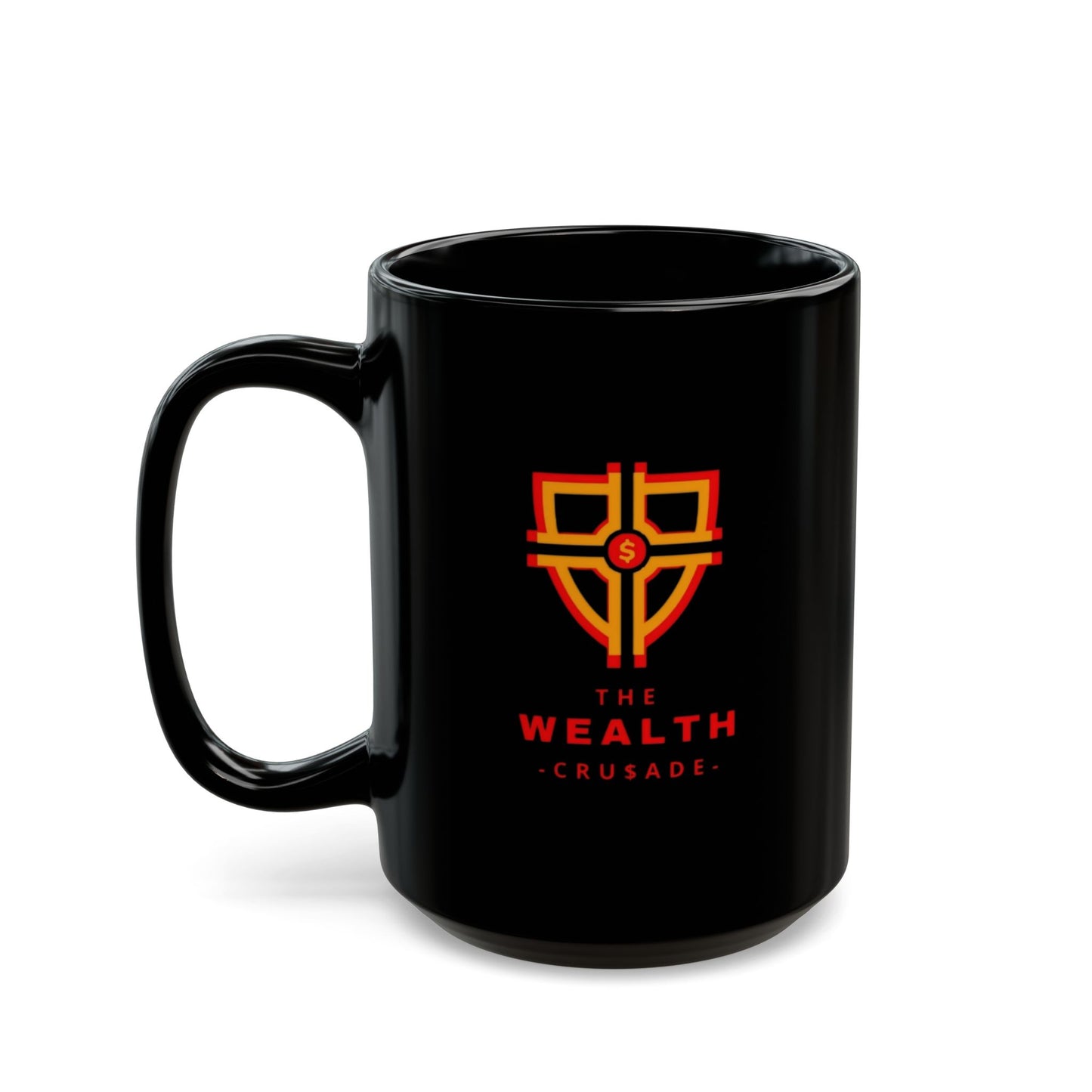 The Wealth Crusade Black Coffee Mug - Empower Your Daily Brew