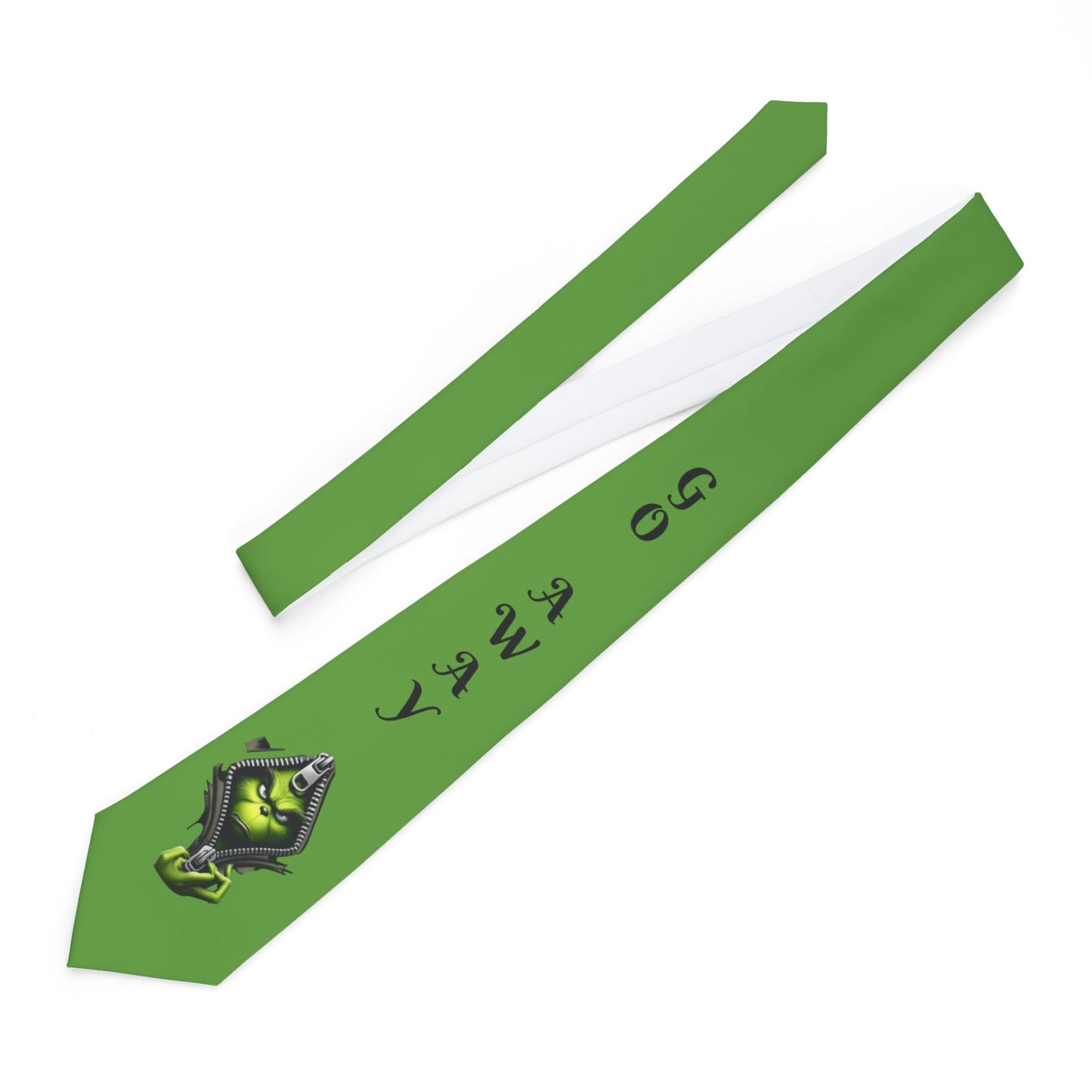 Go Away Green Necktie - Quirky Accessory for Fun Loving Professionals *LIMITED TIME