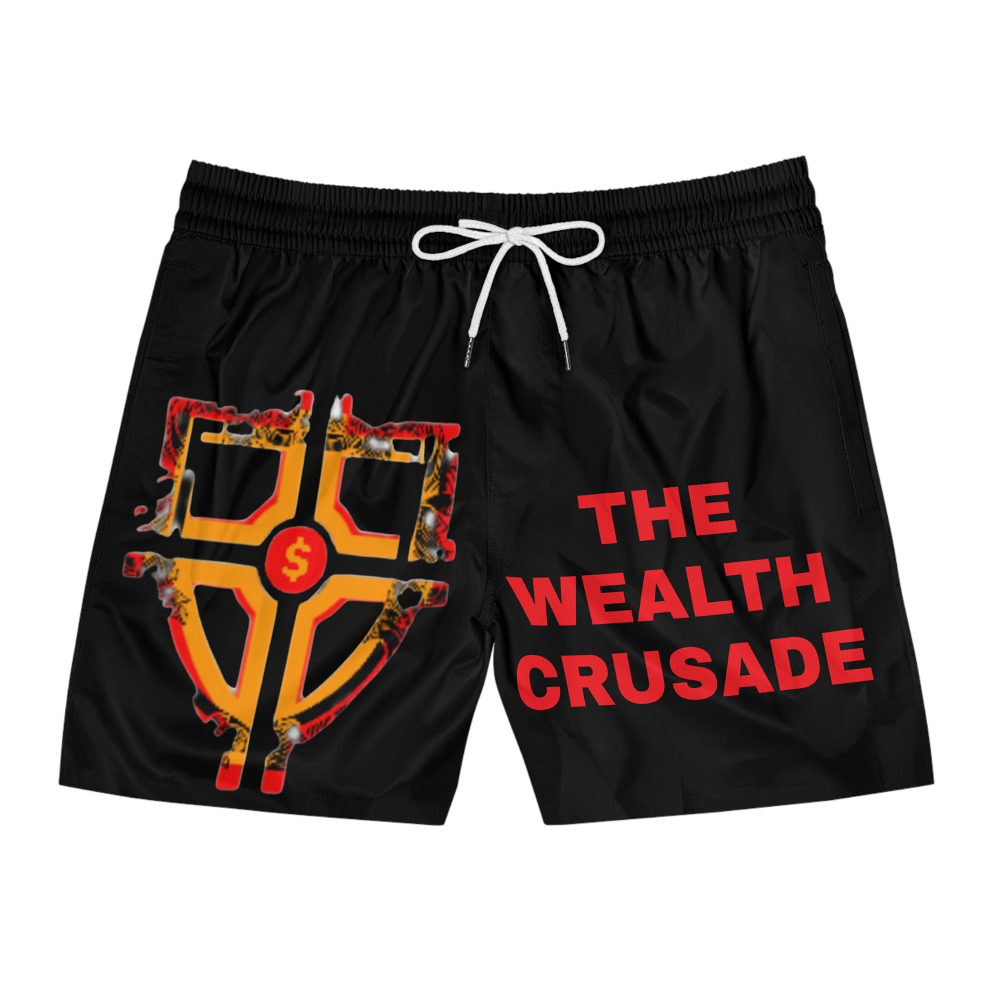 Men's Mid-Length Swim Shorts - The Wealth Crusade Swimwear