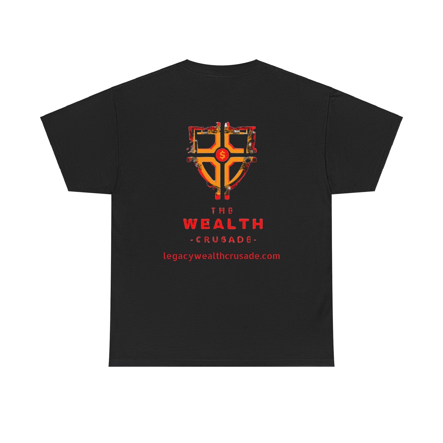 Unisex Heavy Cotton Tee - Wealth Crusade Graphic Tee, Bold Design for Empowerment and Motivation