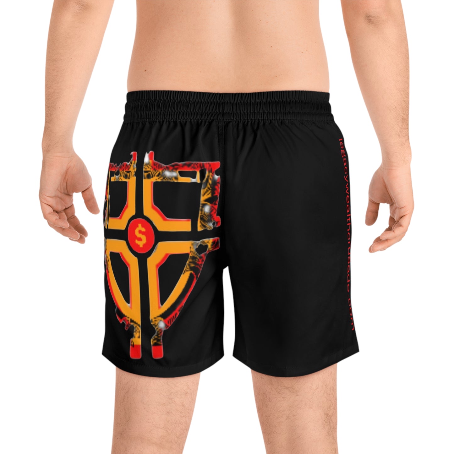 Men's Mid-Length Swim Shorts - The Wealth Crusade Swimwear